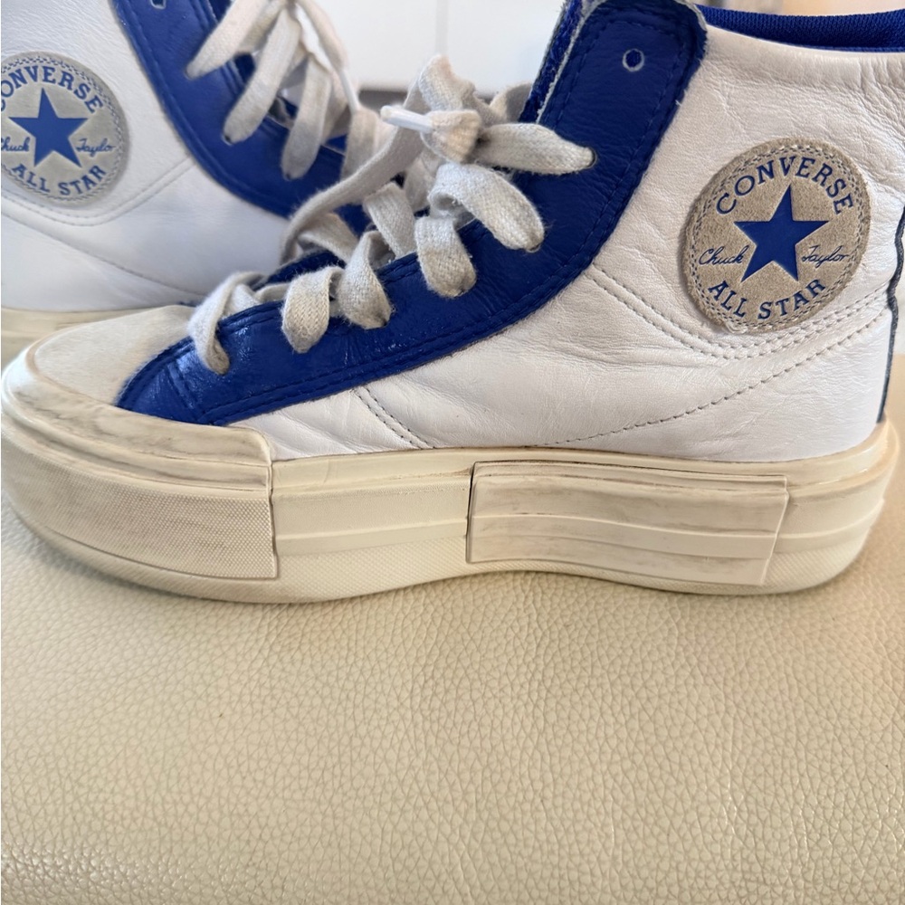 Converse High-Top Sneakers - White and Navy
